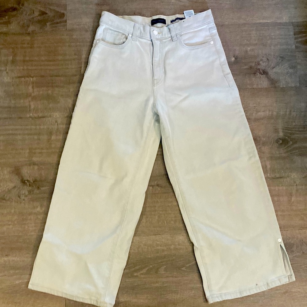 Women pants high rise wide leg crop top Banana Reublic